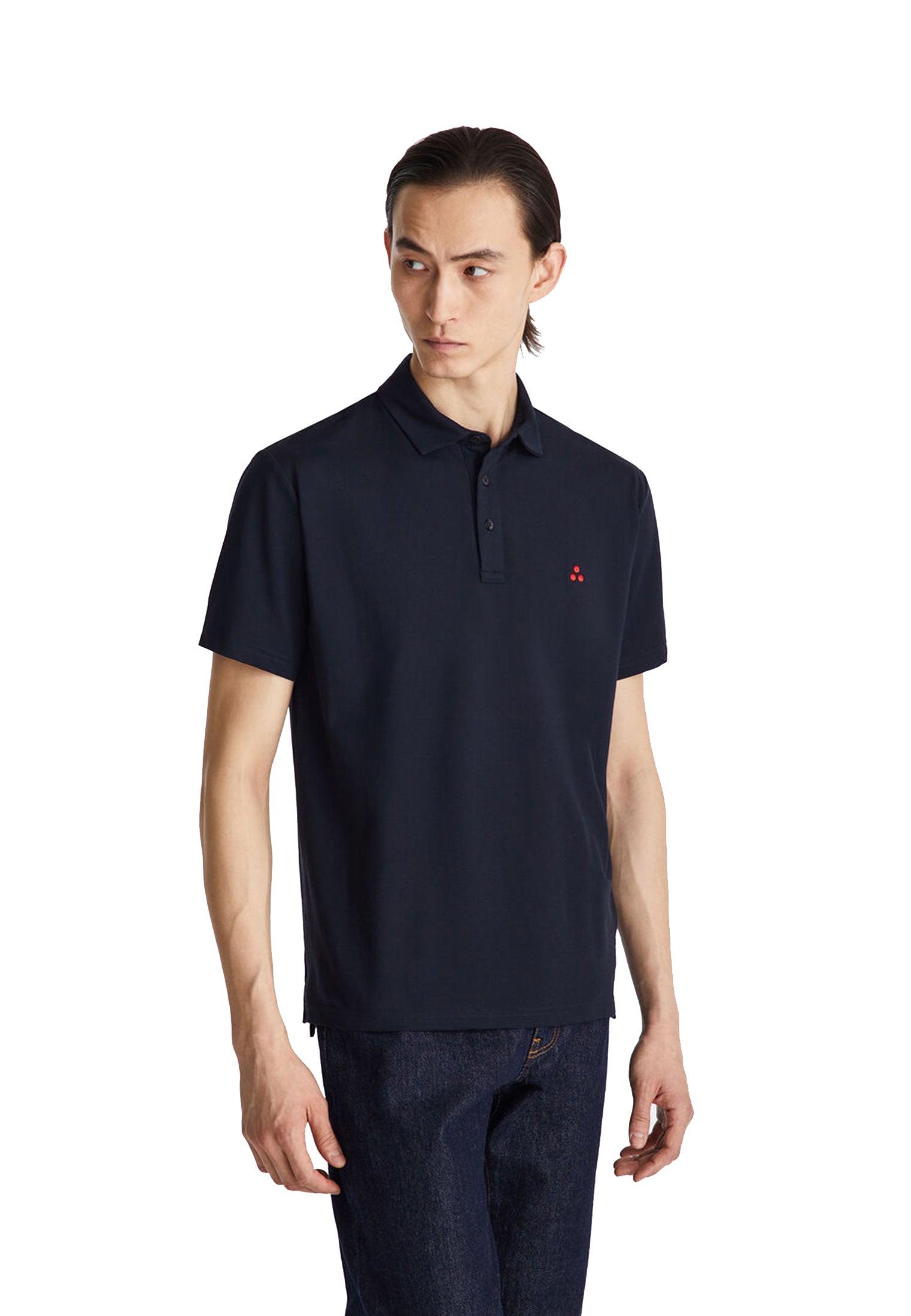 Polo mezza manica cotone blu Mezzola 02 Peuterey P26 PEU5471 99012182 215215 PEUTEREY 