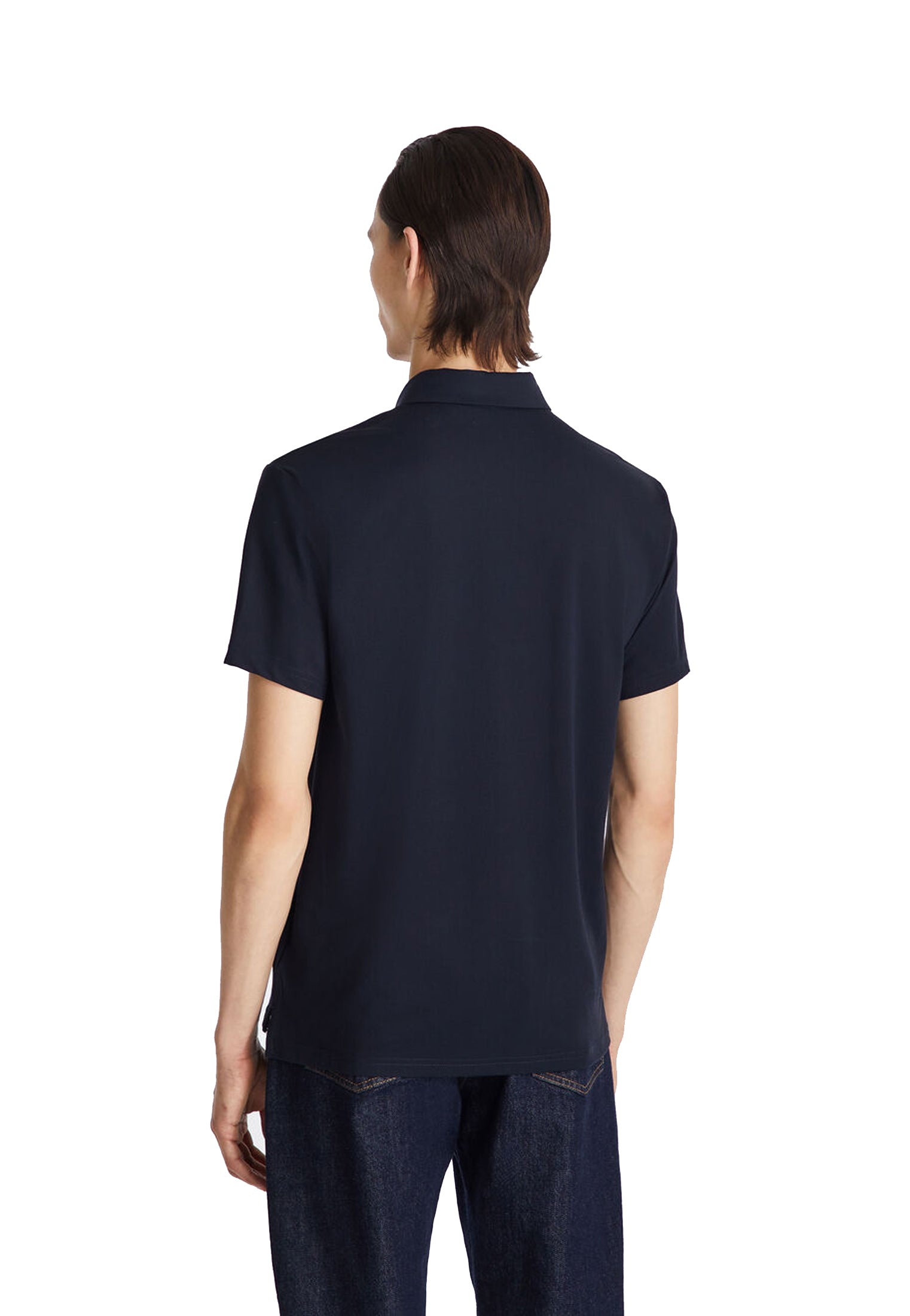 Polo mezza manica cotone blu Mezzola 02 Peuterey P26 PEU5471 99012182 215215 PEUTEREY 