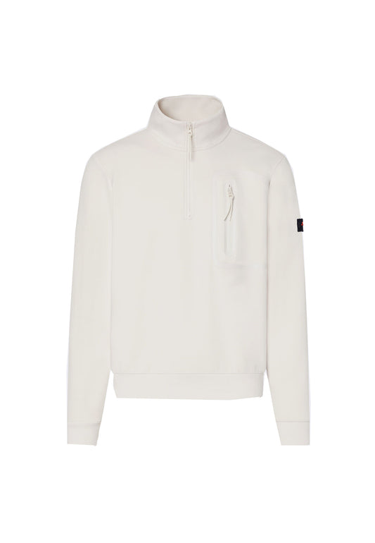 Felpa con collo a lupetto mezza zip panna Kent Peuterey P26 PEU5798 99012177 729729 PEUTEREY 