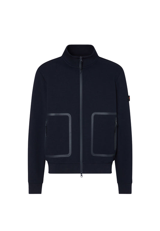 Felpa con full zip blu Scott Peuterey P26 PEU5802 99012177 215215 PEUTEREY 