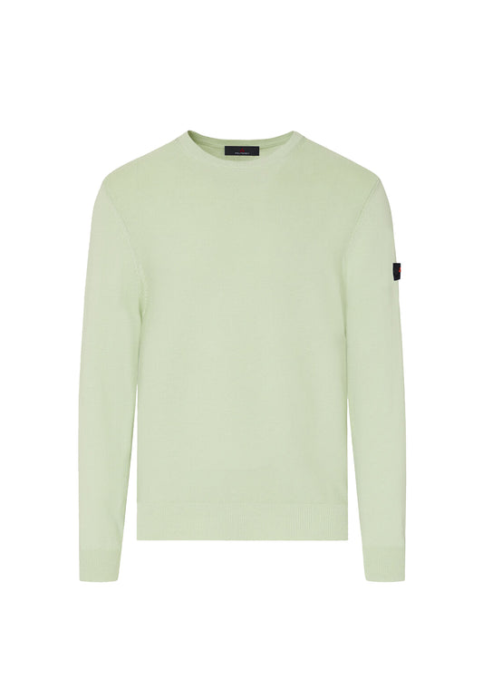 Maglia girocollo cotone verde Ganna Peuterey P26 PEU5837 99012010 651651 PEUTEREY 