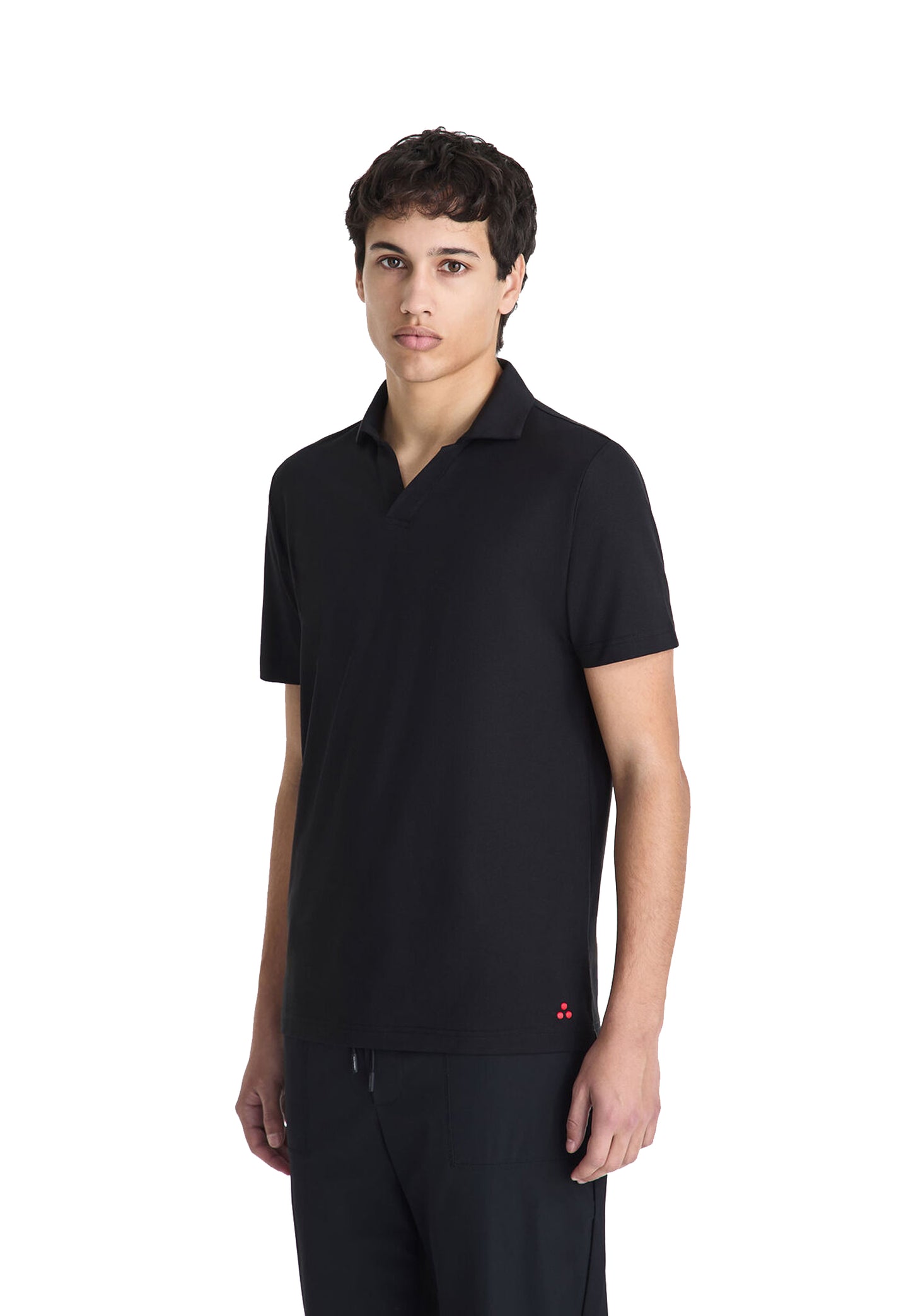 Polo manica corta nera misto cotone New Helgo Peuterey P26 PEU5847 99012182 NERNER PEUTEREY 