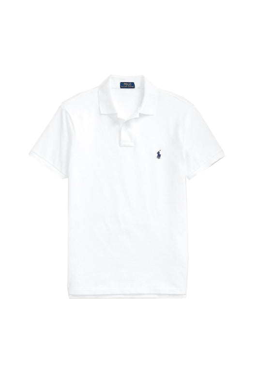Polo manica corta bianca slim fit Polo Ralph Lauren P26 710666998002 WHITE POLO RALPH LAUREN 