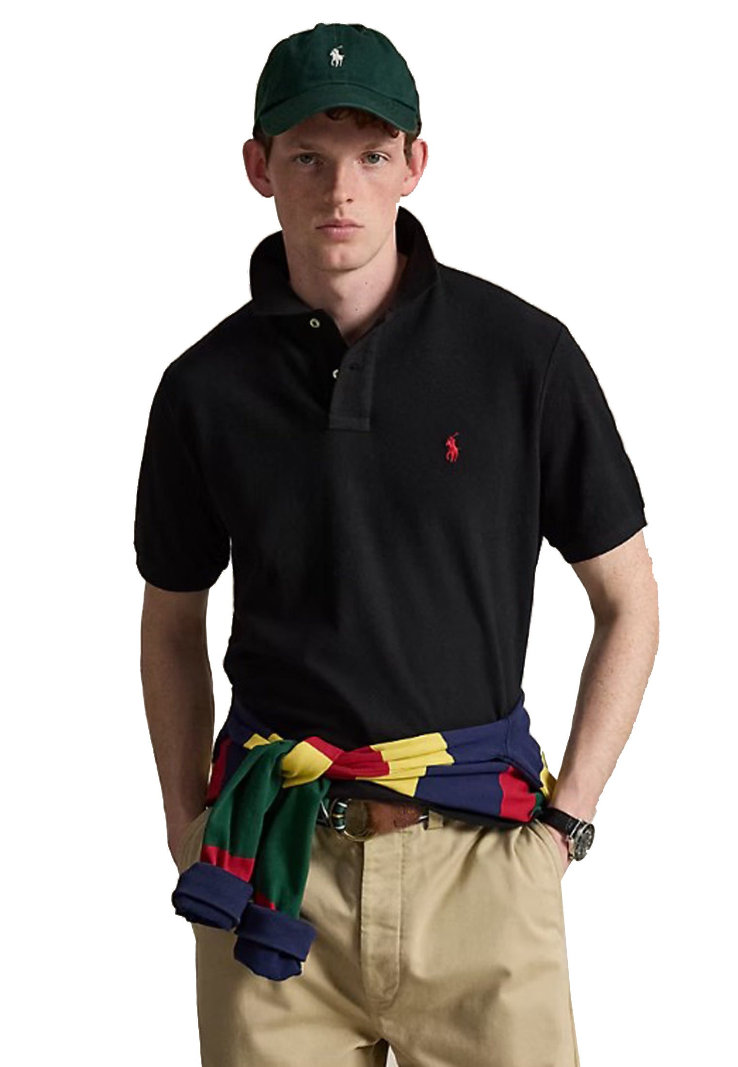 Polo manica corta nera classica regular fit Polo Ralph Lauren P26 710782592001 POLO BLACK/C3870 POLO RALPH LAUREN 