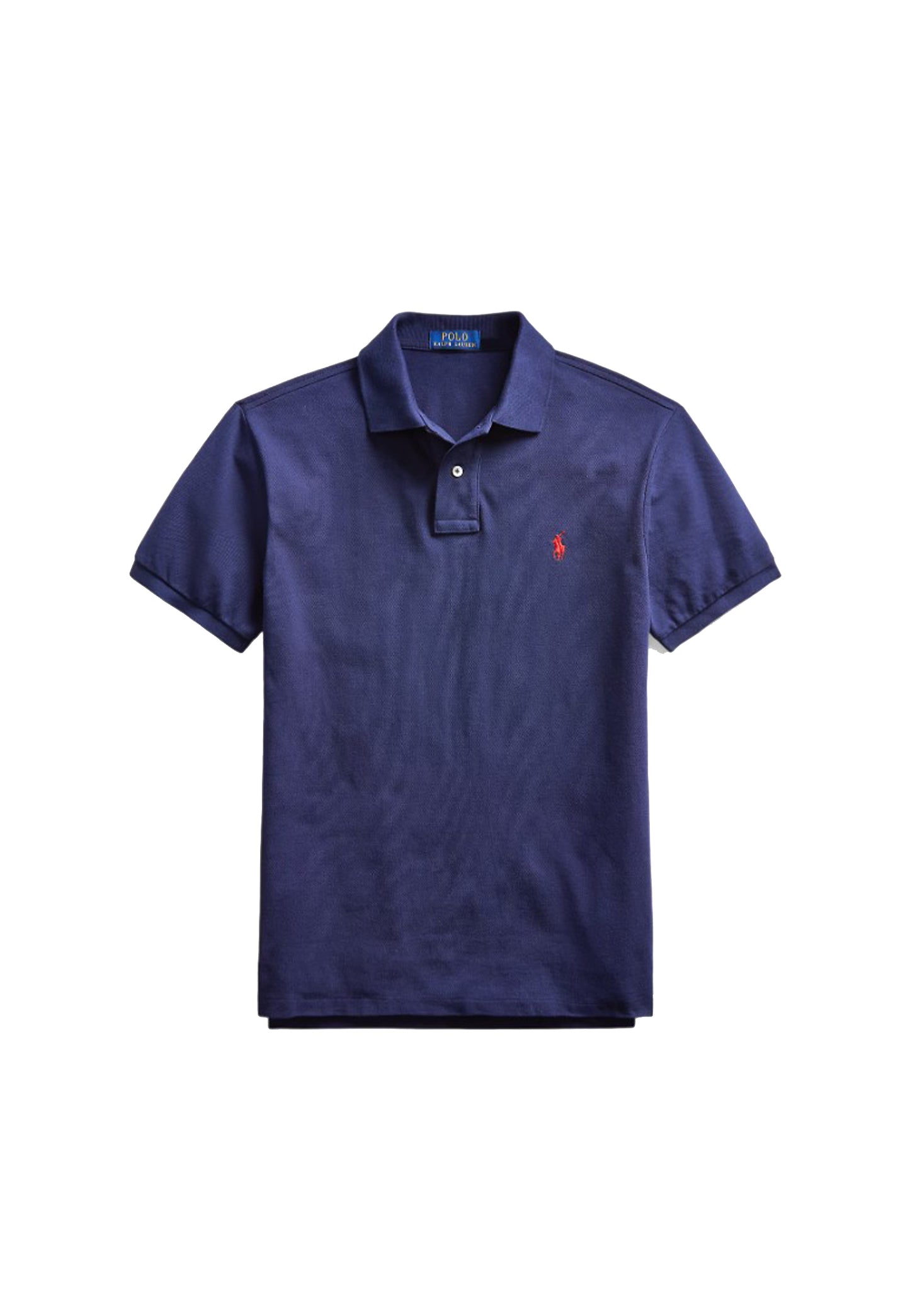 Polo manica corta cotone slim fit blu Polo Ralph Lauren P26 710782592008 NEWPORT NAVY/C3870 POLO RALPH LAUREN 