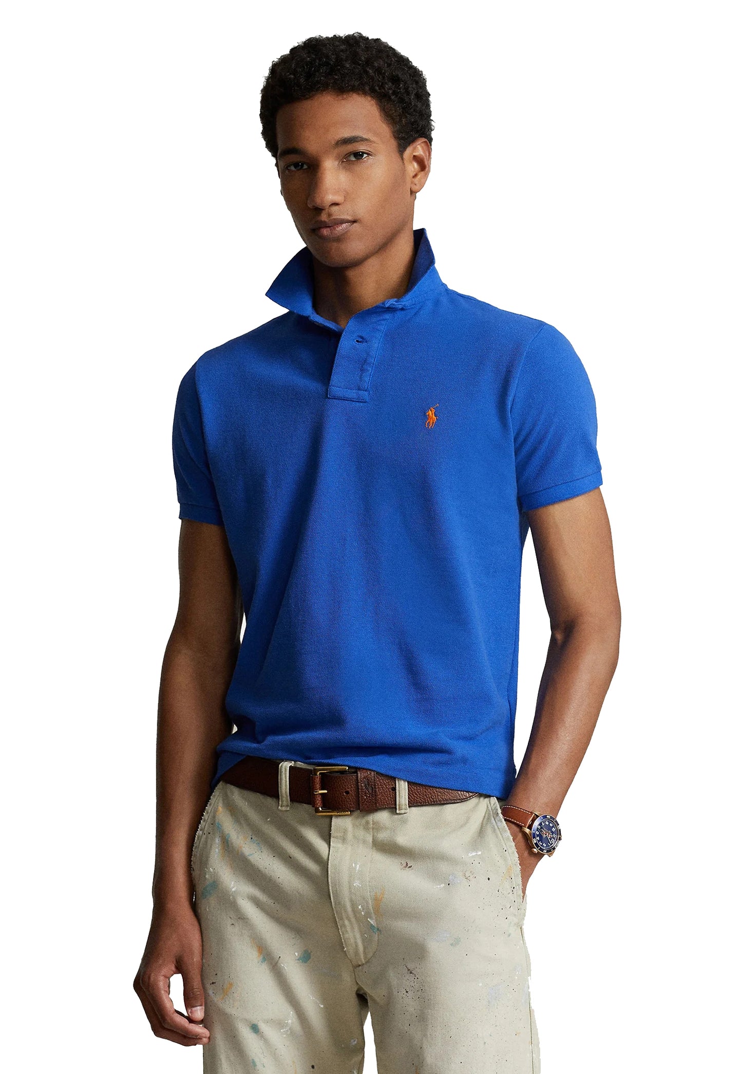 Polo blu a maniche corte Polo Ralph Lauren P26 710782592011 NEW IRIS BLUE/C2427 POLO RALPH LAUREN 