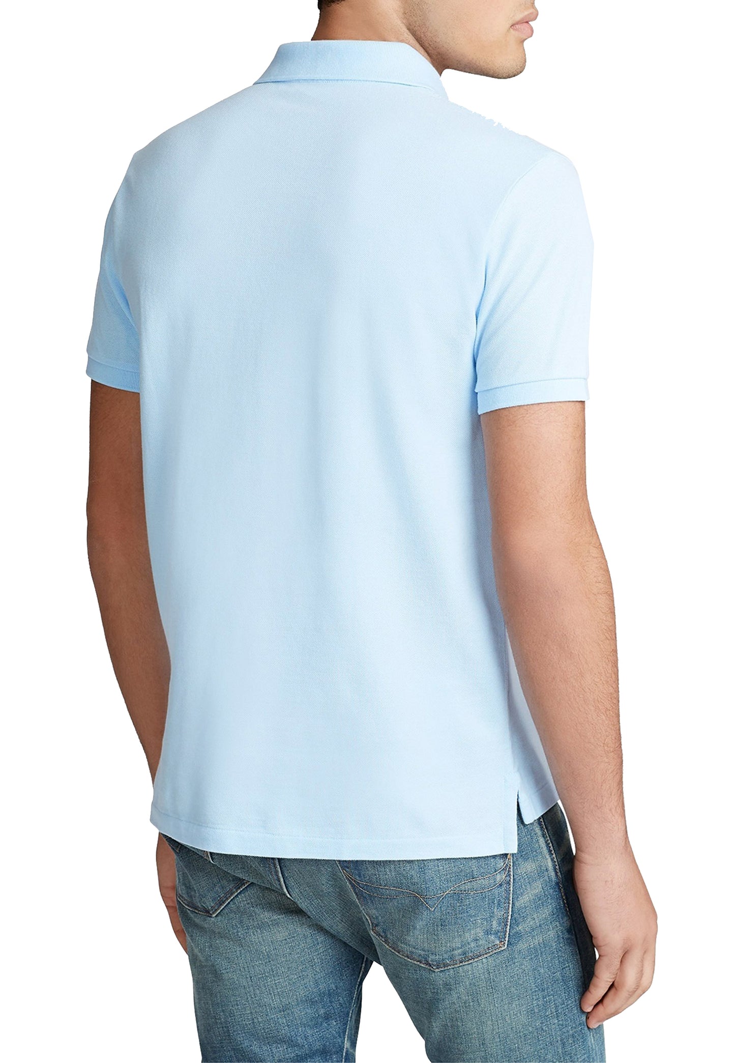 Polo a maniche corte azzurra cotone Polo Ralph Lauren P26 710782592013 OFFICE BLUE/C1750 POLO RALPH LAUREN 
