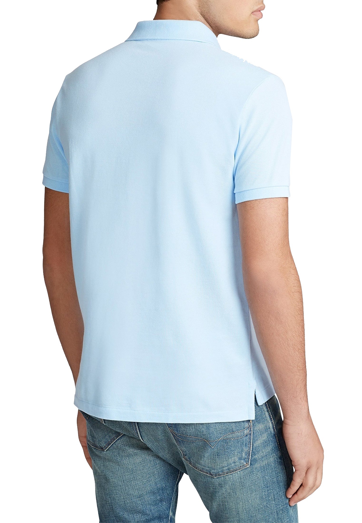 Polo a maniche corte azzurra cotone Polo Ralph Lauren P26 710782592013 OFFICE BLUE/C1750 POLO RALPH LAUREN 