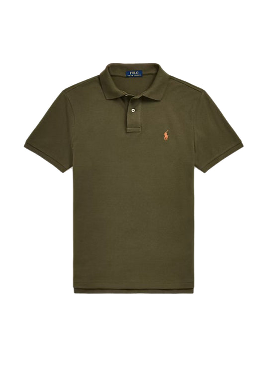 Polo a maniche corte classica verde oliva Polo Ralph Lauren P26 710782592014 CANOPY OLIVE/C2226 POLO RALPH LAUREN 