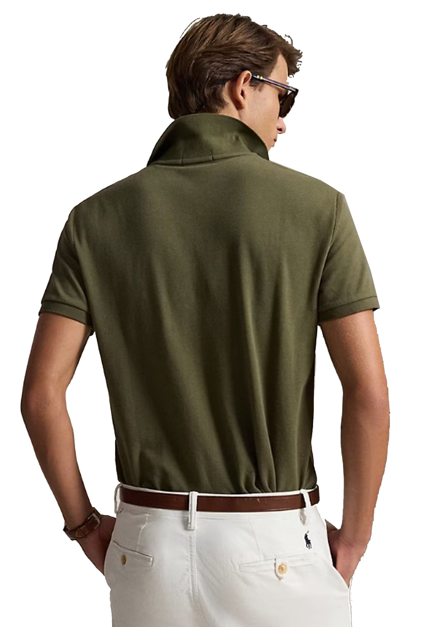 Polo a maniche corte classica verde oliva Polo Ralph Lauren P26 710782592014 CANOPY OLIVE/C2226 POLO RALPH LAUREN 
