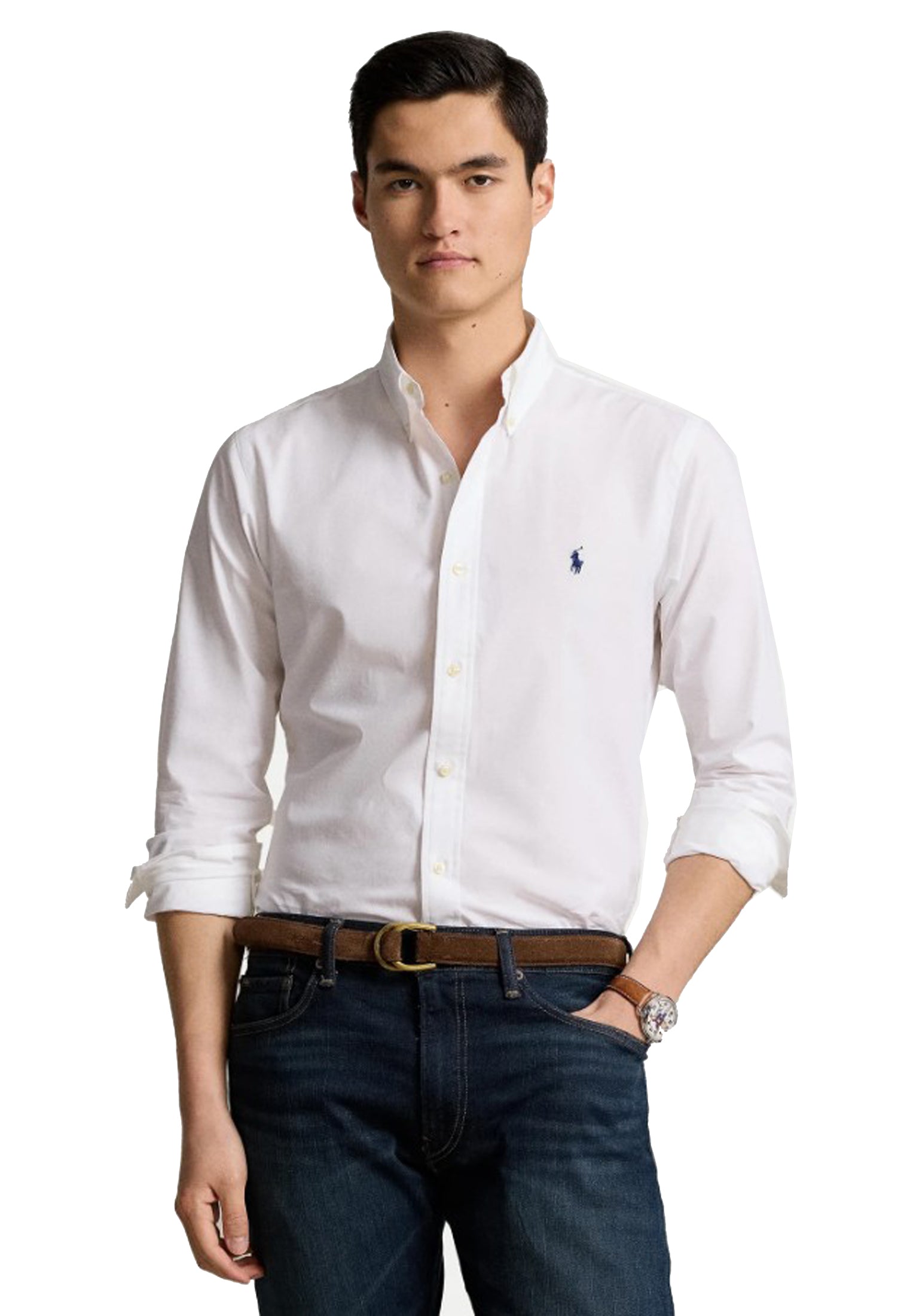 Camicia bianca cotone Polo Ralph Lauren P26 710928255002 WHITE POLO RALPH LAUREN 