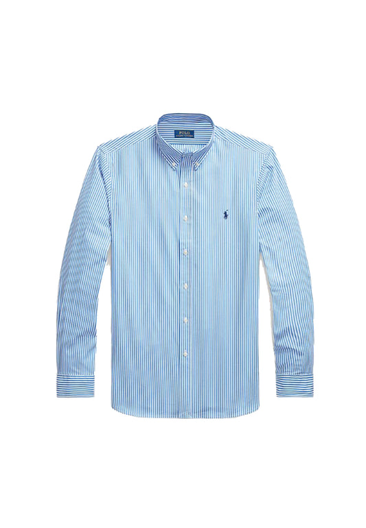 Camicia azzurra strisci cotone Polo Ralph Lauren P26 710929346001 4655H LIGHT BLUE/WHITE POLO RALPH LAUREN 