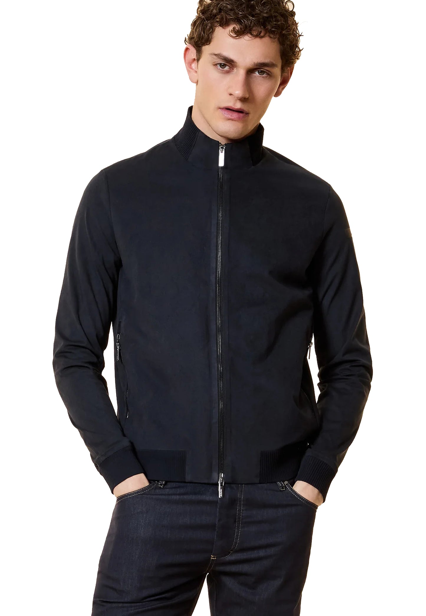 Giacca leggera full zip taschino blu Nabucco RRD P26 26019 6060 RRD 