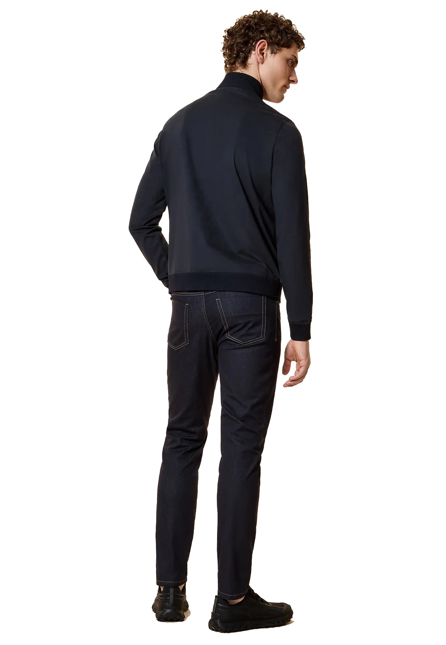 Giacca leggera full zip taschino blu Nabucco RRD P26 26019 6060 RRD 