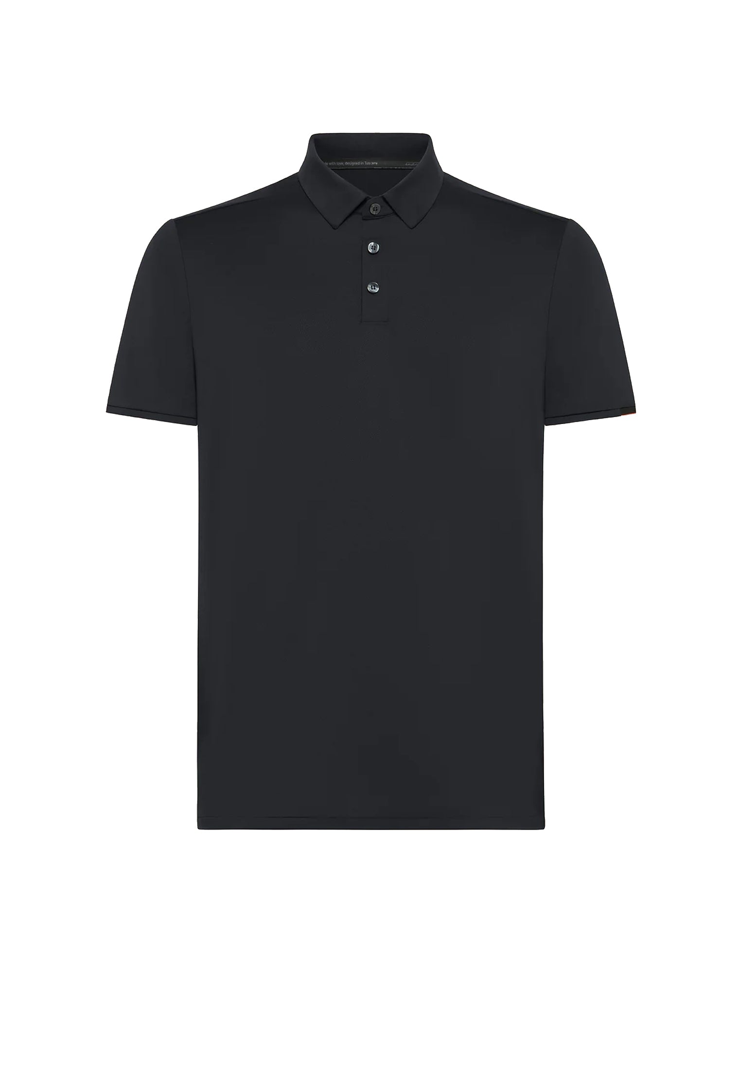 Polo mezza manica nera elasticizzata traspirante Oxford Logo RRD P26 26217 1010 RRD 