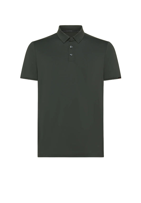 Polo mezza manica verde elasticizzata traspirante Oxford Logo RRD P26 26217 2020 RRD 