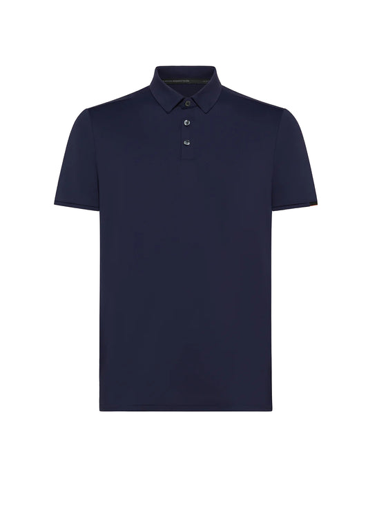Polo mezza manica blu elasticizzata traspirante Oxford Logo RRD P26 26217 6161 RRD 