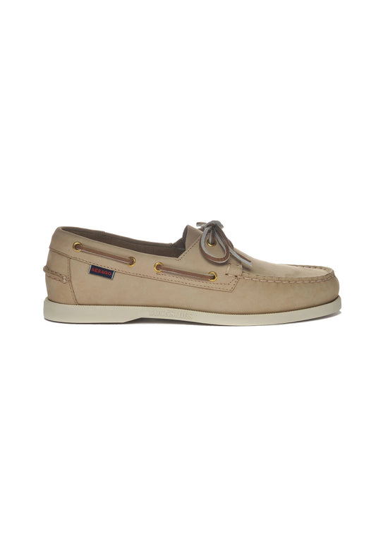 Mocassini beige pelle Docksides Nubuck Sebago P26 7000GA0 906906 SEBAGO 