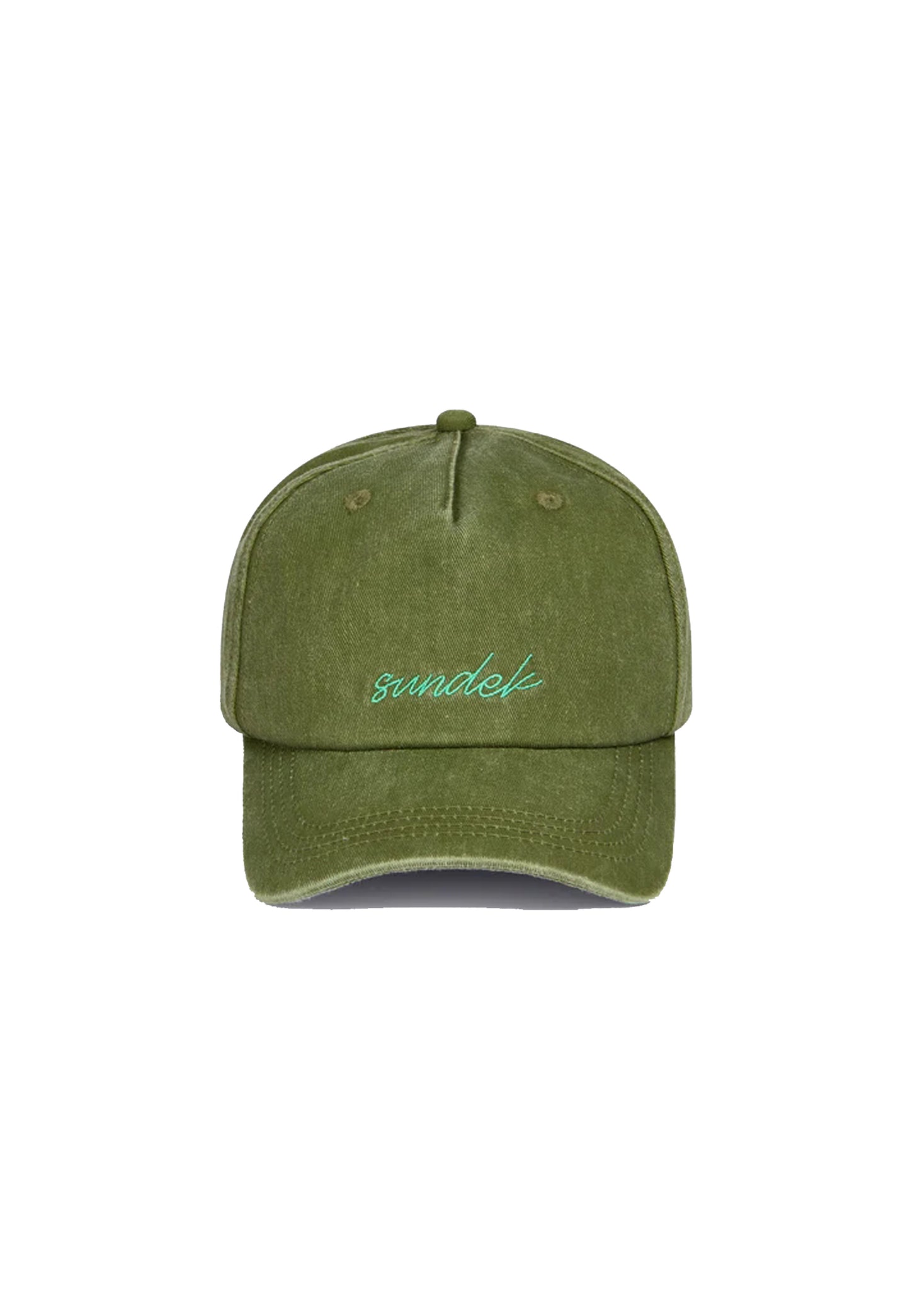 Cappellino baseball verde unisex cotone Sundek P26 AM012AHC2000 T6S07130201 SUNDEK 