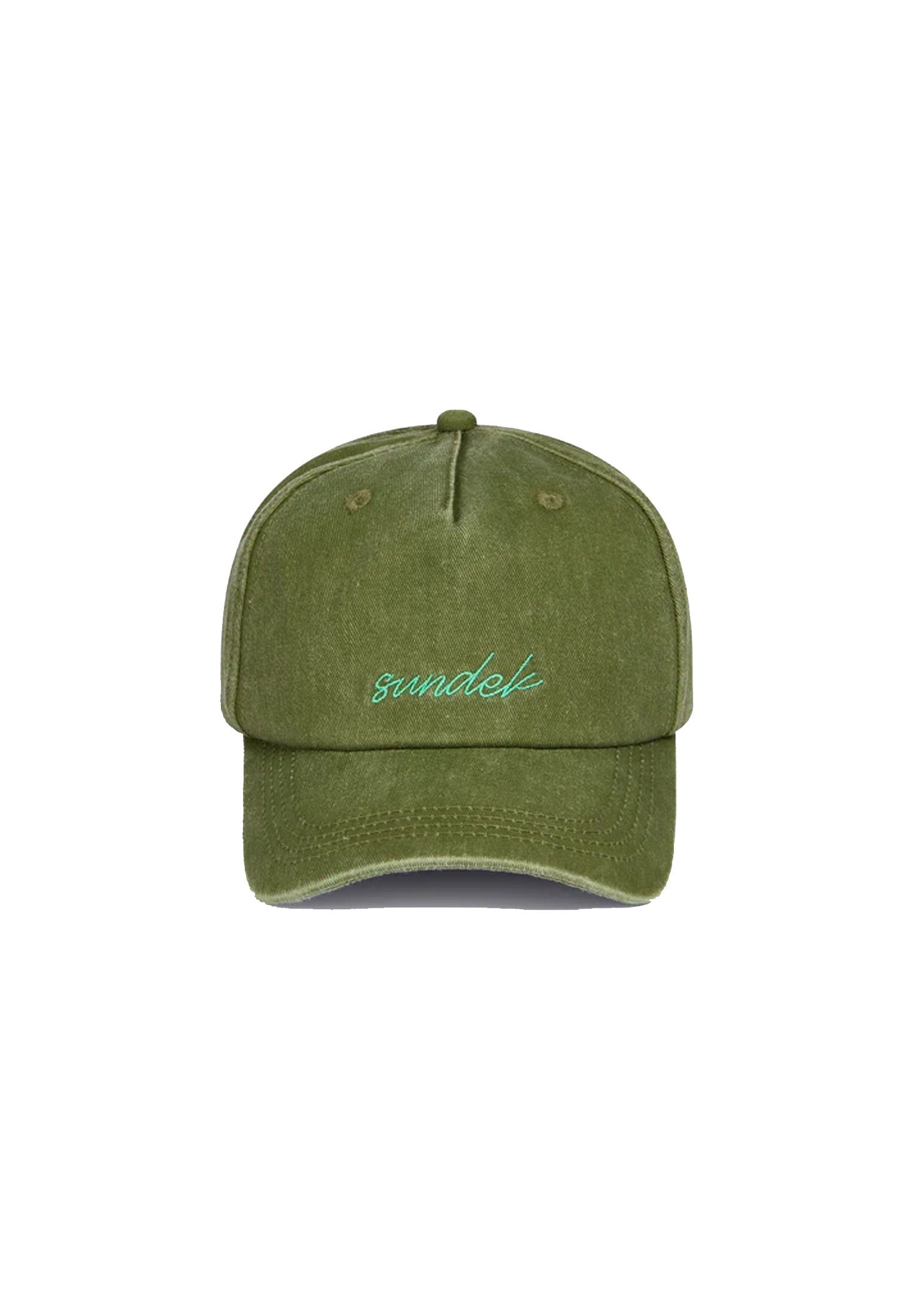 Cappellino baseball verde unisex cotone Sundek P26 AM012AHC2000 T6S07130201 SUNDEK 