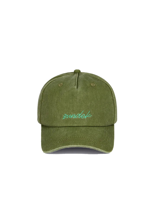Cappellino baseball verde unisex cotone Sundek P26 AM012AHC2000 T6S07130201 SUNDEK 