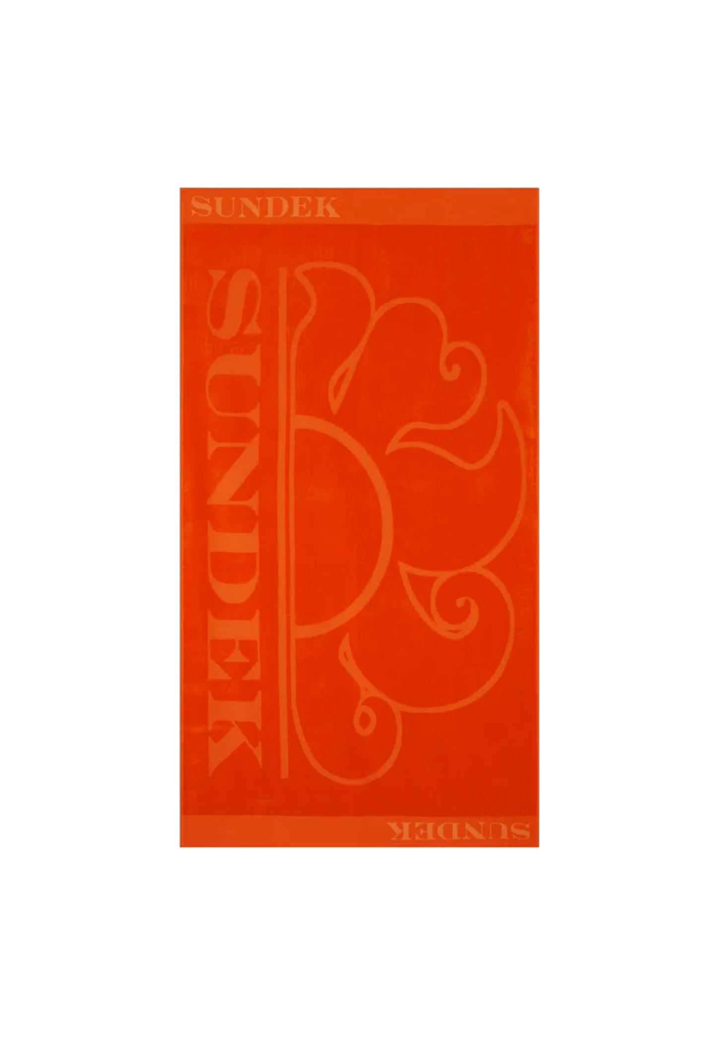 Telo mare spiaggia cotone arancione Jacquard Sundek P26 AM379ATC1000 T6S00904700 SUNDEK 