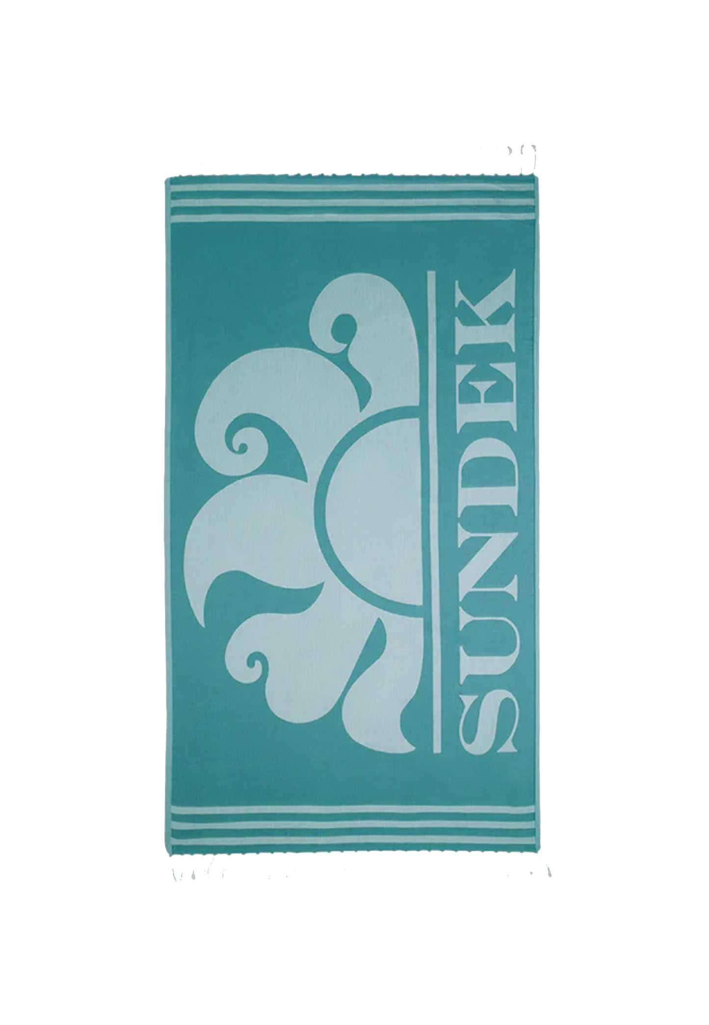 Telo mare spiaggia turchese jacquard cotone Sundek P26 AM401ATC1000 T6S00195000 SUNDEK 