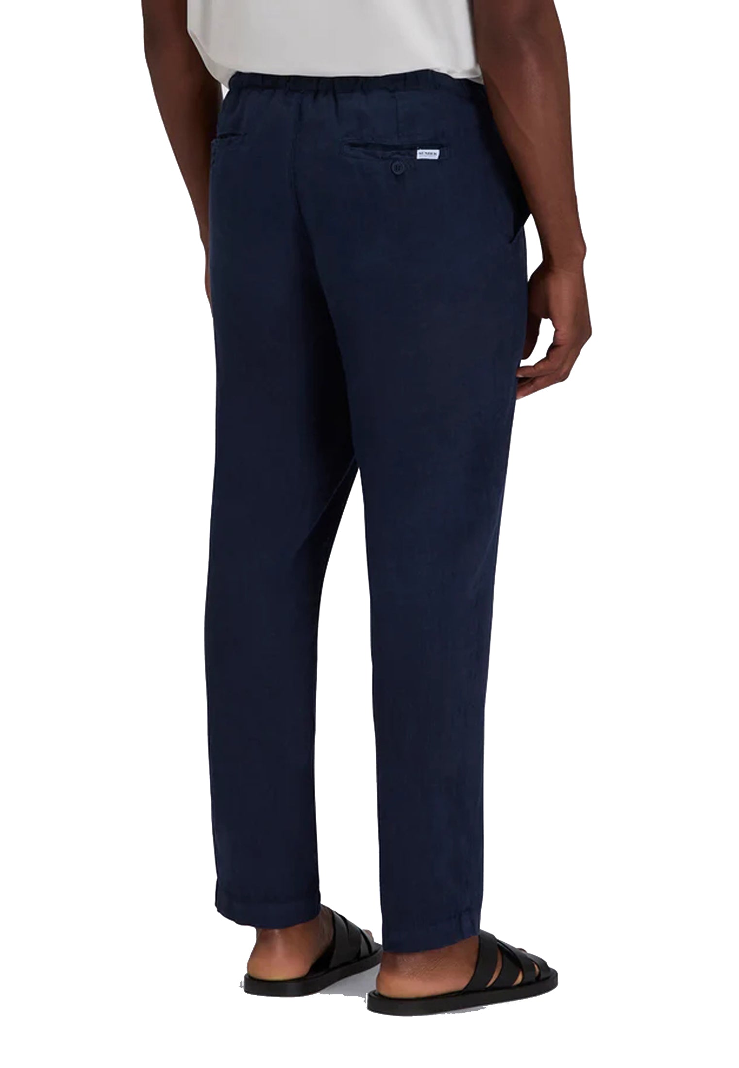 Pantaloni lunghi blu lino estate leggeri Sundek P26 GM014TRLI5TC M6S70332200 SUNDEK 