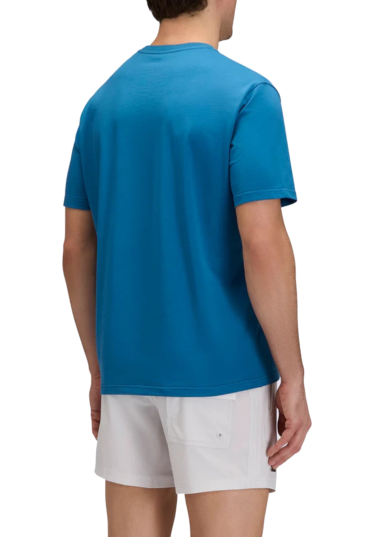 T-shirt girocollo tecnica blu Sundek P26 GM240TEYJ200 M6S321A9500 SUNDEK 