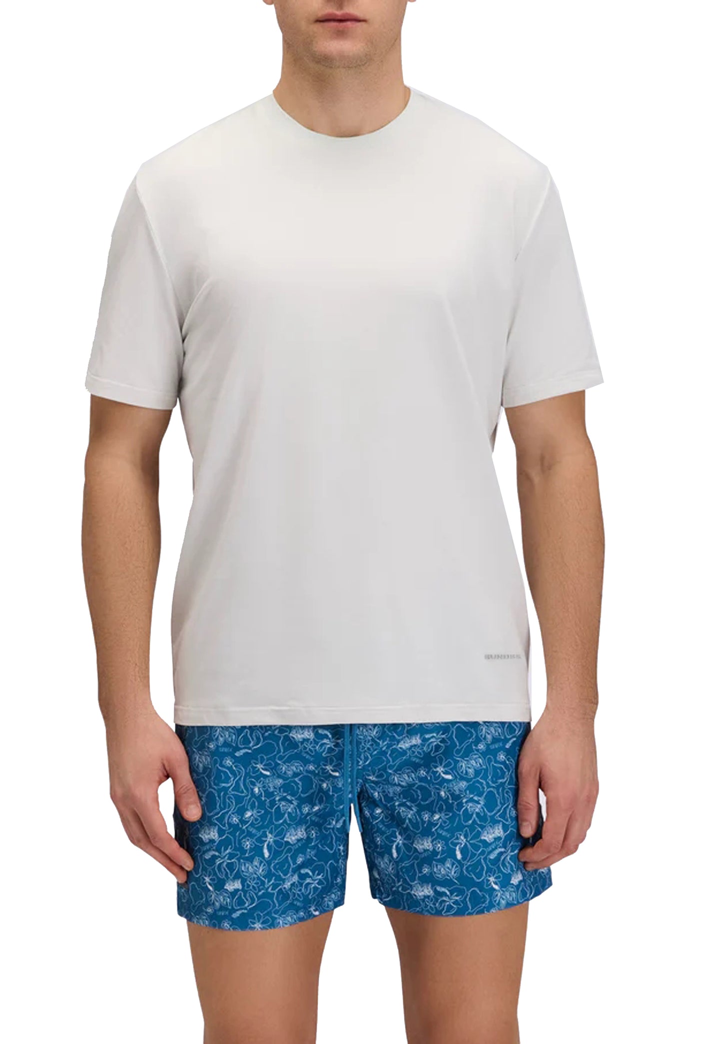 T-shirt girocollo tecnica bianca Sundek P26 GM240TEYJ200 M6S321A9600 SUNDEK 