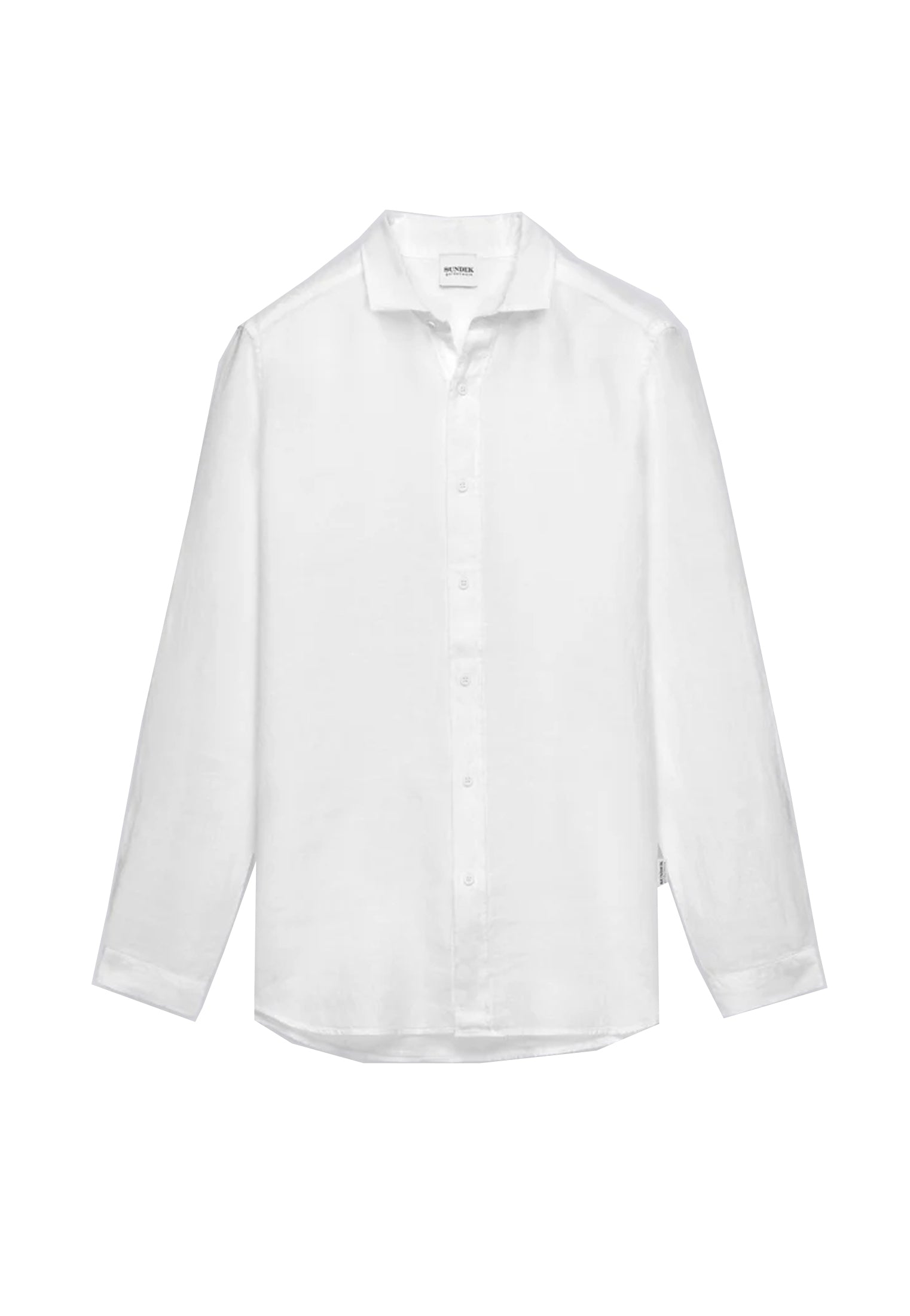 Camicia bianca lino Sundek P26 GM820SHLI5TC M6S70000600 SUNDEK 