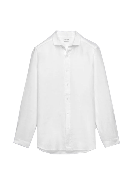 Camicia bianca lino Sundek P26 GM820SHLI5TC M6S70000600 SUNDEK 