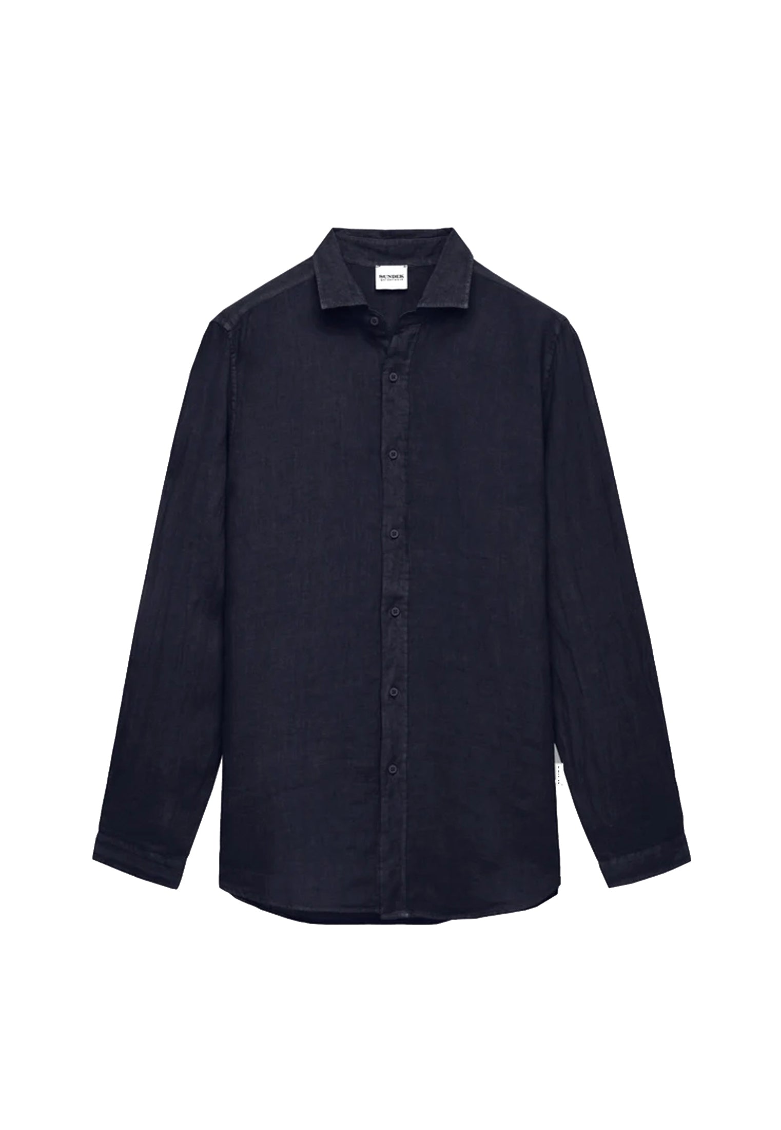 Camicia blu lino Sundek P26 GM820SHLI5TC M6S70032200 SUNDEK 