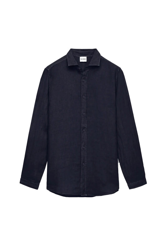Camicia blu lino Sundek P26 GM820SHLI5TC M6S70032200 SUNDEK 