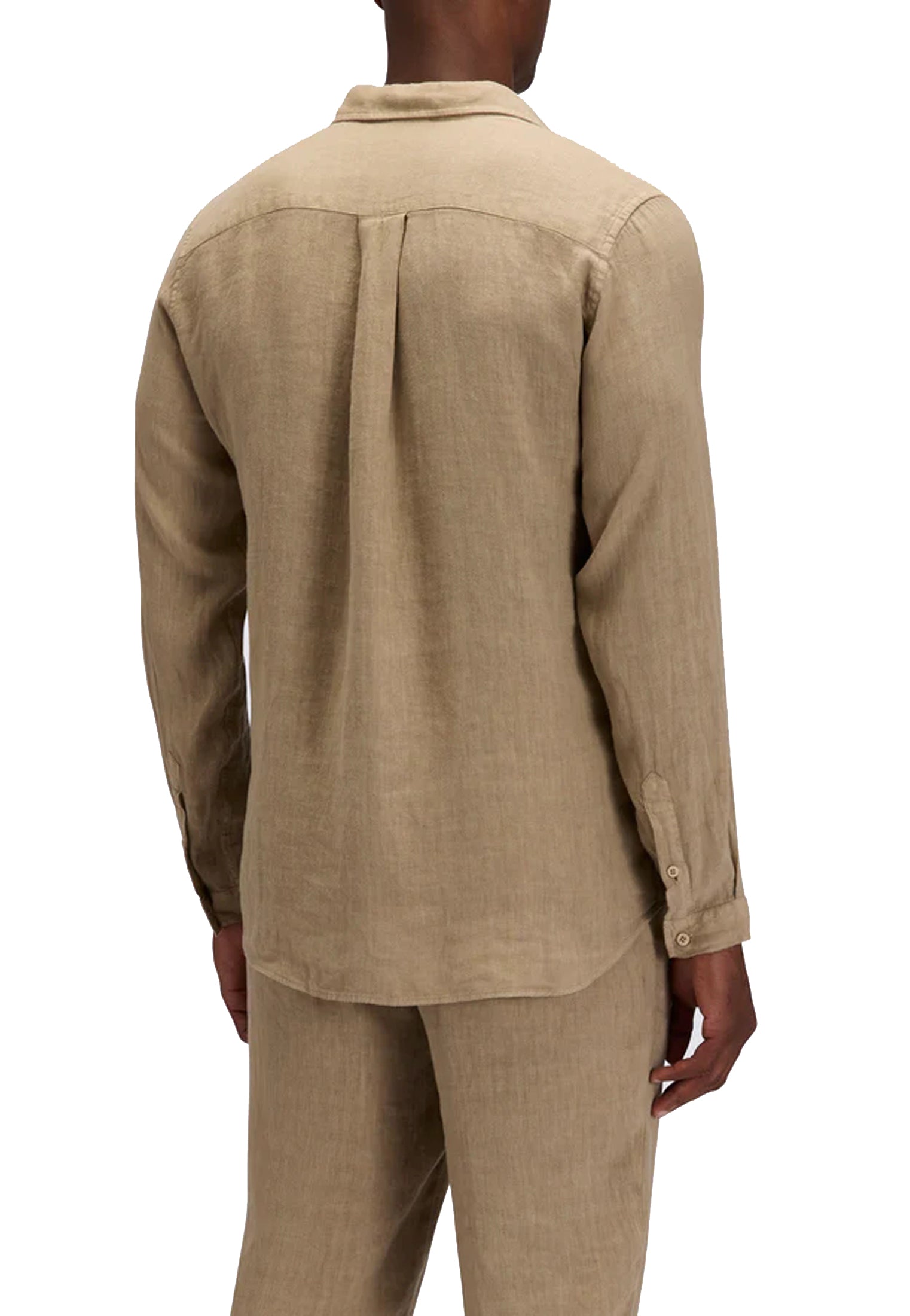 Camicia beige lino Sundek P26 GM820SHLI5TC M6S700A9300 SUNDEK 