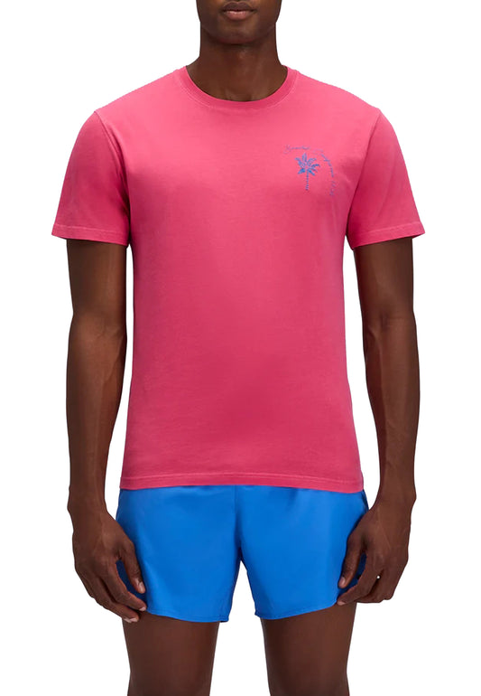 T-shirt girocollo cotone fuxia palma Sundek P26 M247TEJS8TC M6S271A5500 SUNDEK 