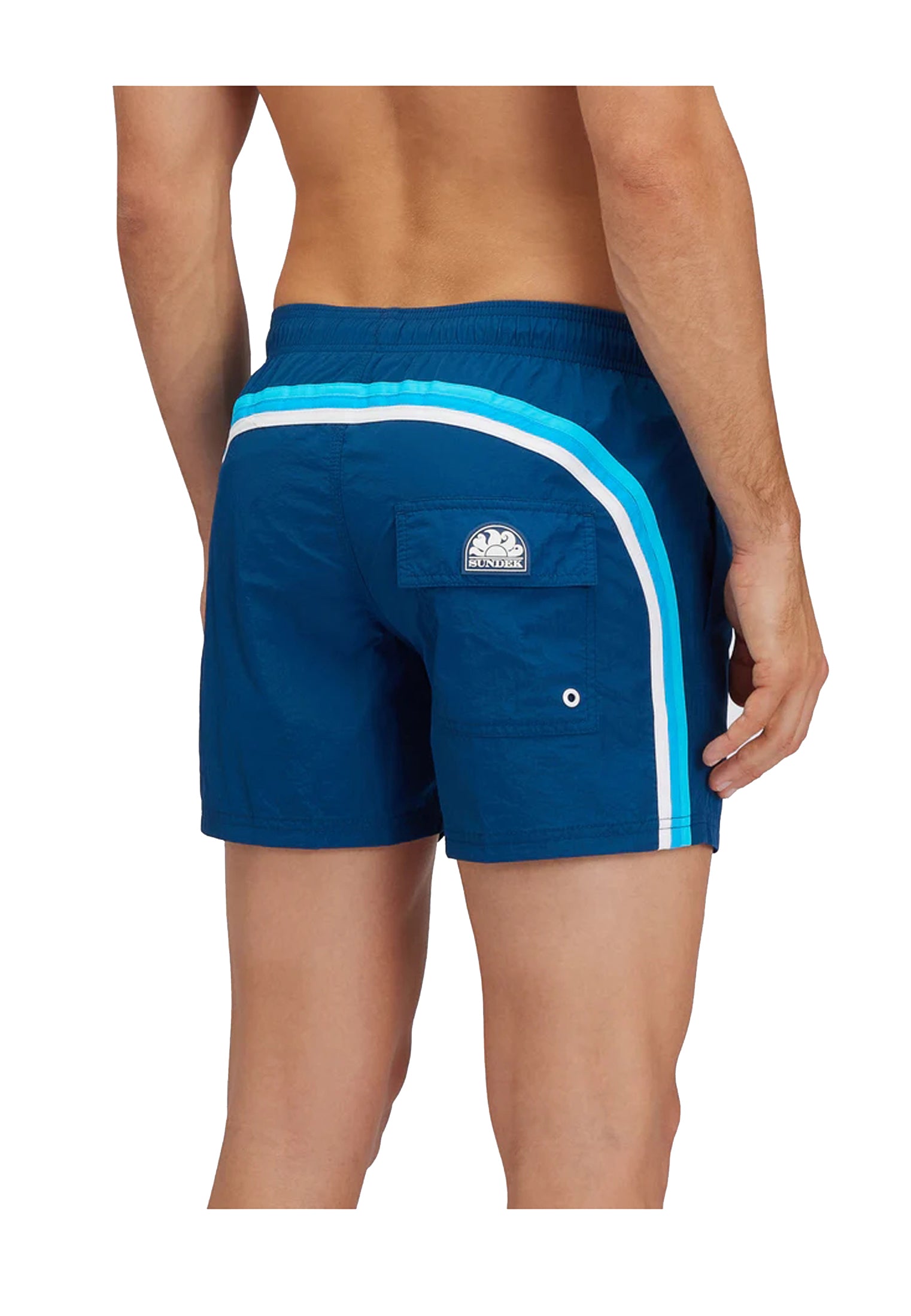 Costume da bagno mare blu corto Crinkled Sundek P26 M504BDN5100 M6S015A5601 SUNDEK 