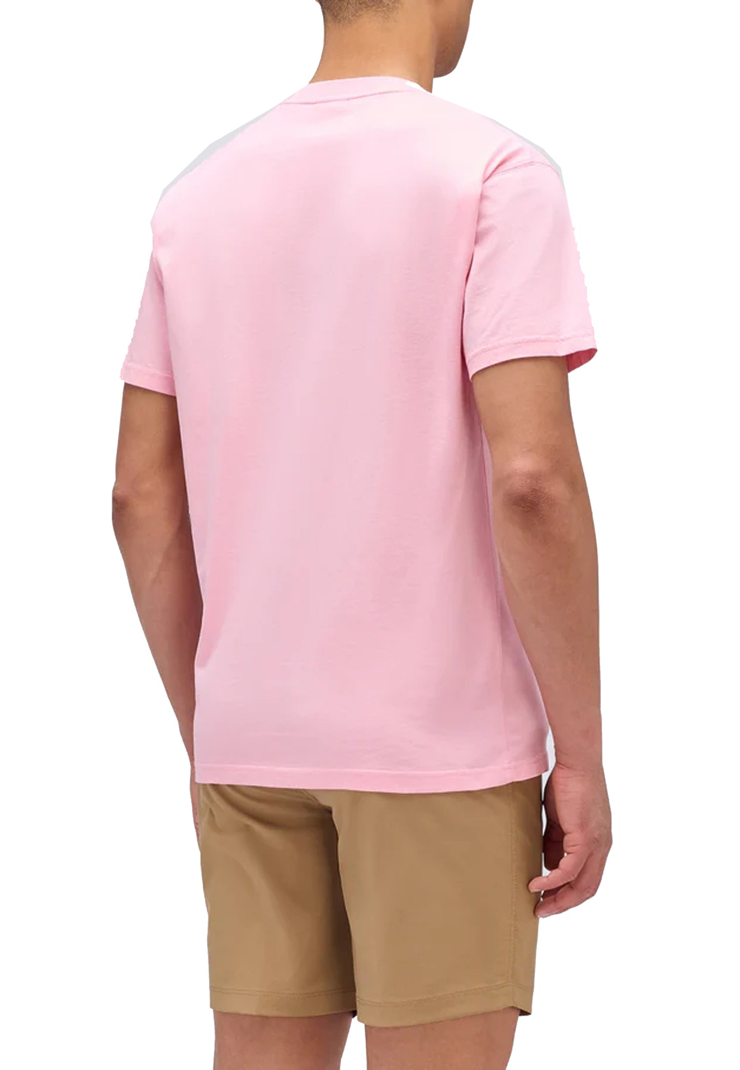 T-shirt girocollo cotone rosa con tasca Sundek P26 M609TEJ7800 M6S25353201 SUNDEK 