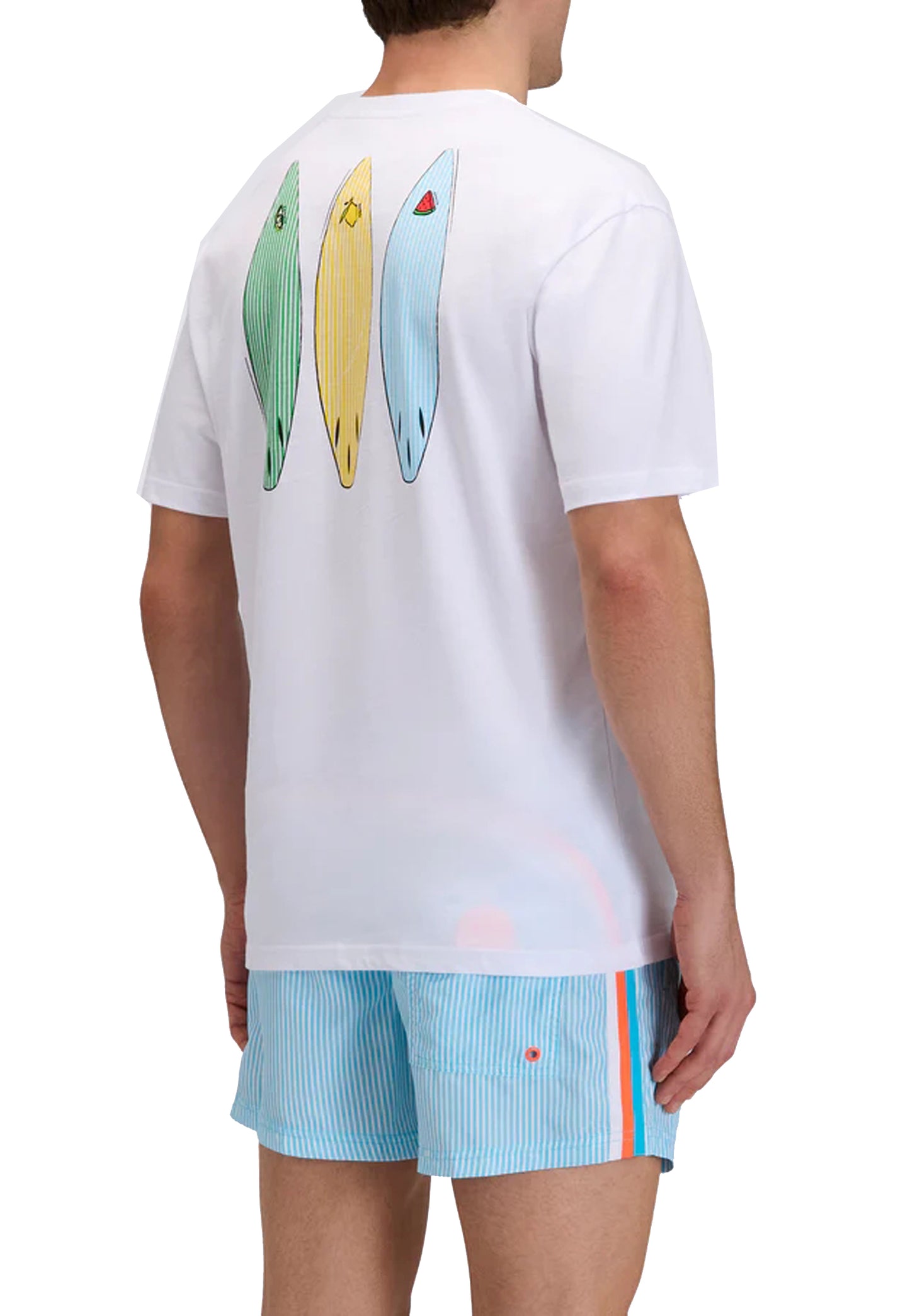 T-shirt girocollo bianca jiucy surf Sundek P26 M769TEJ78JI M6S243006JI SUNDEK 