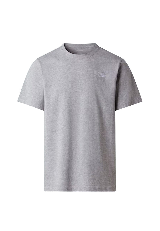 T-shirt girocollo grigio Evolution Simple Dome The North Face P26 NF0A8CZ22MB1 NF2MBNF2MB THE NORTH FACE 