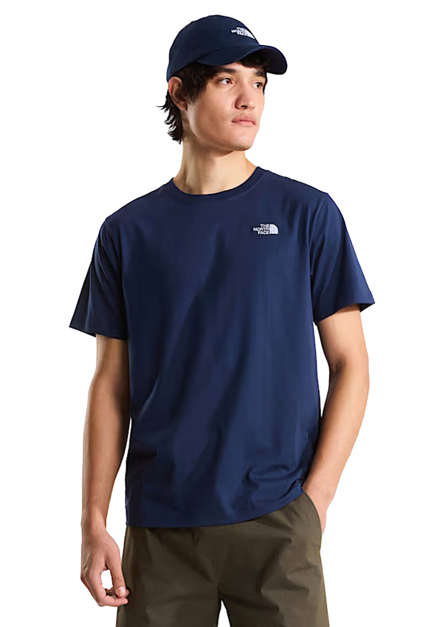 T-shirt girocollo blu Evolution Simple Dome The North Face P26 NF0A8CZ28K21 NF8K2NF8K2 THE NORTH FACE 