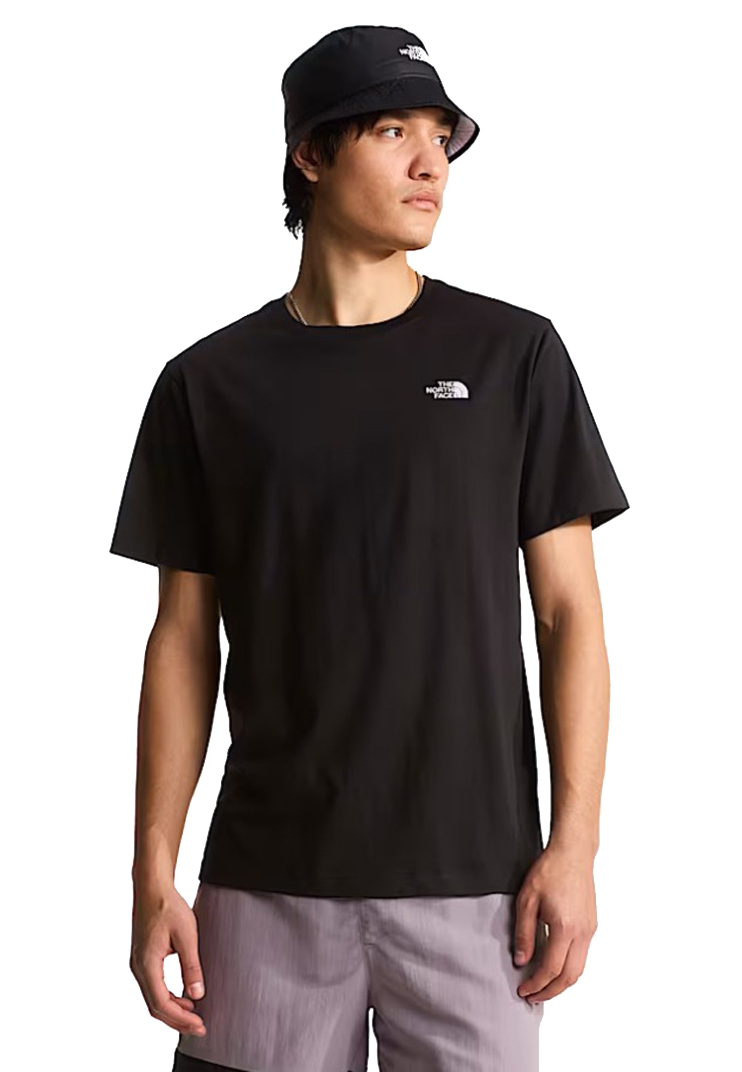 T-shirt giricollo nera cotone Evolution Simple Dome The North Face P26 NF0A8CZ2JK31 NFJK3NFJK3 THE NORTH FACE 