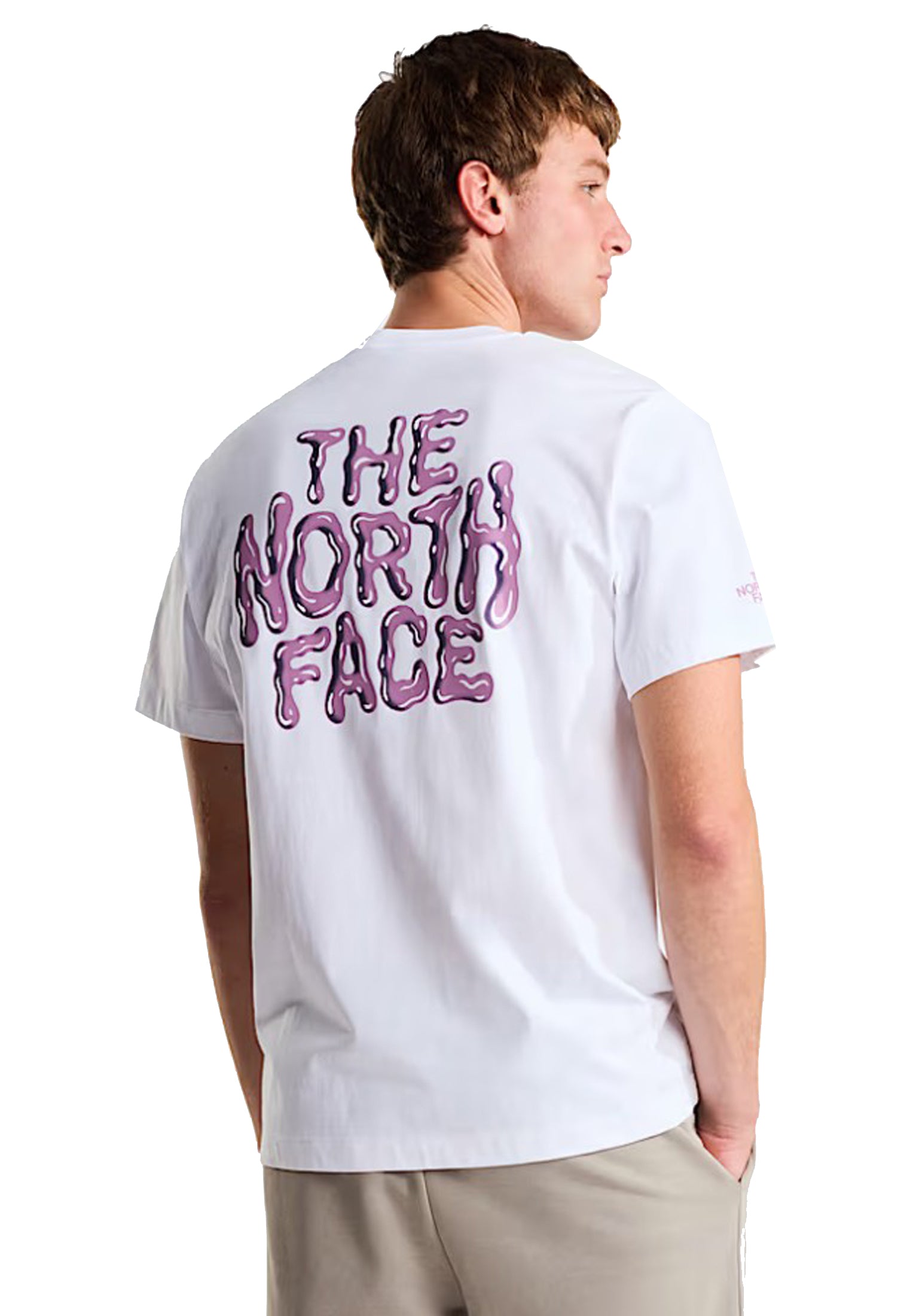 T-shirt girocollo bianca cotone Drip Logo The North Face P26 NF0A8GABFN41 NFFN4NFFN4 THE NORTH FACE 