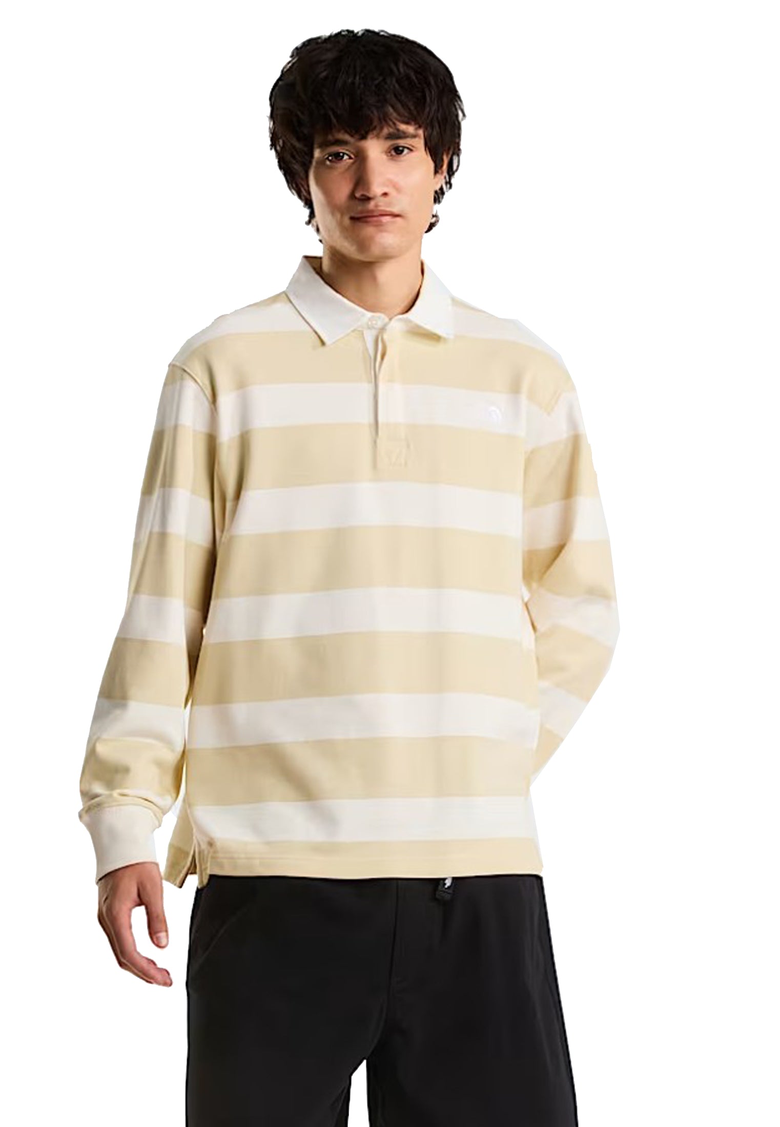 Polo felpa maniche lunghe Rugby beige The North Face P26 NF0A8GAWJN5 CREAM WHITECREAM WHITE THE NORTH FACE 