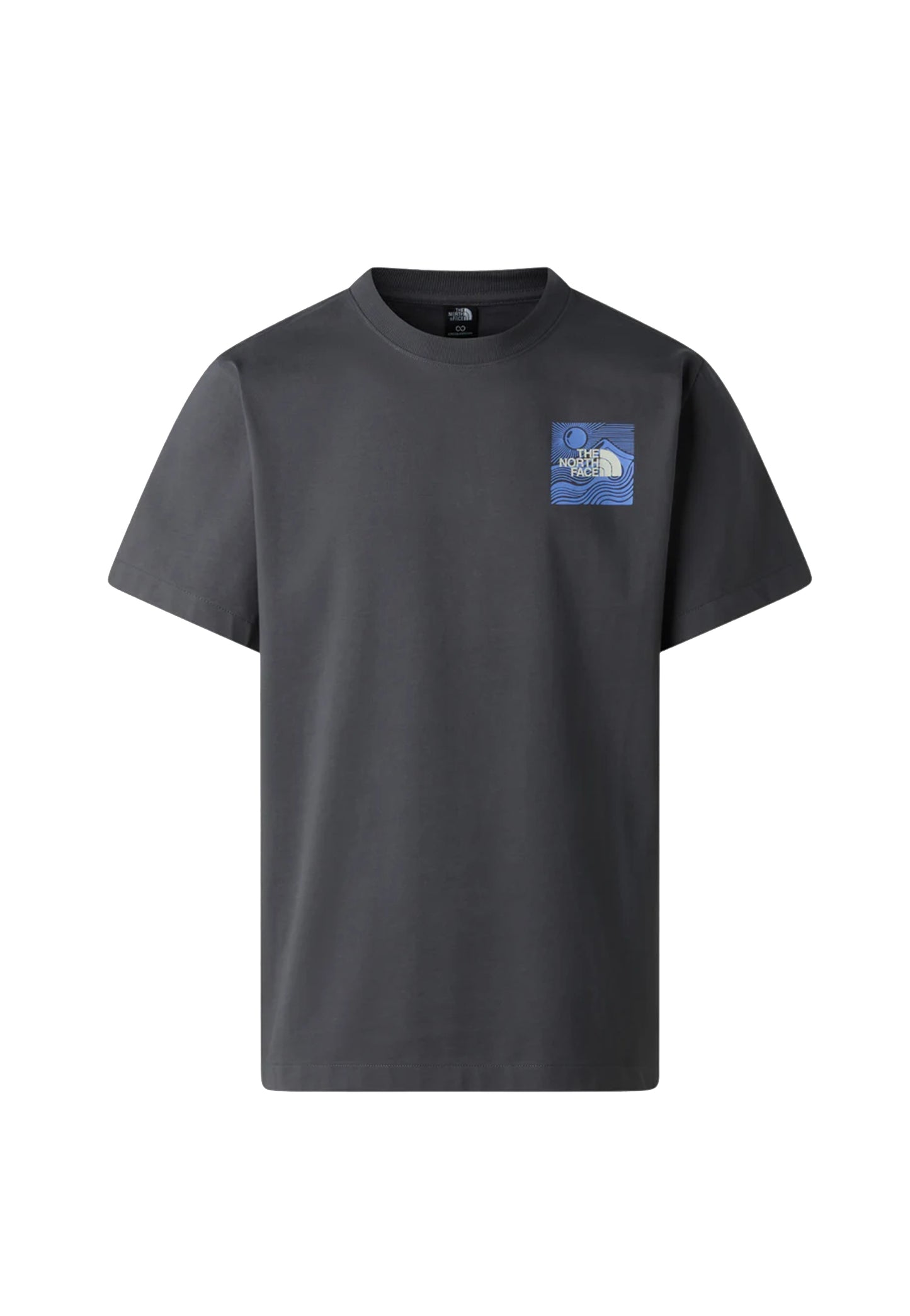 T-shirt girocollo grigio Mountain Escape Relaxed Graphic The North Face P26 NF0A8GB1RHI1 NFRHINFRHI THE NORTH FACE 