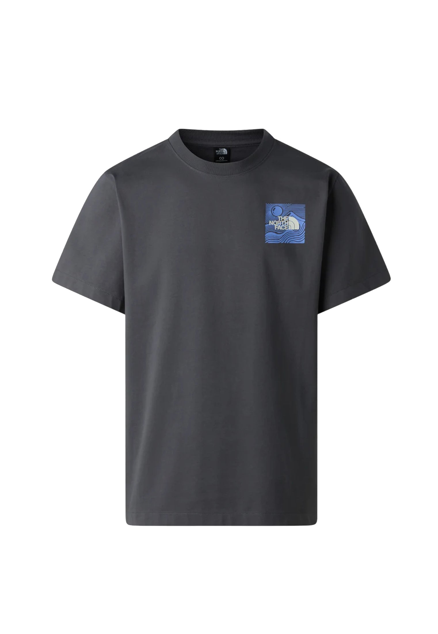 T-shirt girocollo grigio Mountain Escape Relaxed Graphic The North Face P26 NF0A8GB1RHI1 NFRHINFRHI THE NORTH FACE 