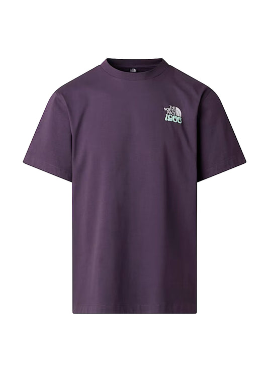 T-shirt girocollo cotone viola 1966 TNF The North Face P26 NF0A8GQUG5O1 NFG5ONFG5O THE NORTH FACE 