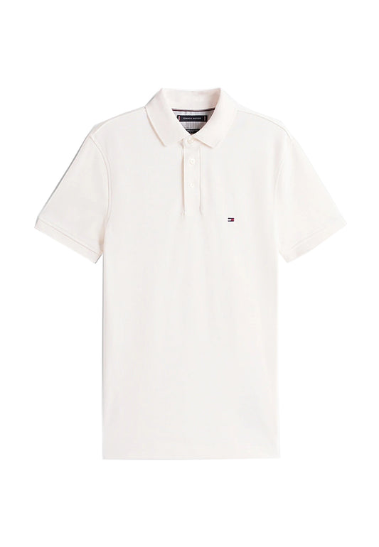Polo bianca perla cotone slim fit Tommy Hilfiger P26 MW0MW17771Z00 Z00Z00 TOMMY HILFIGER 