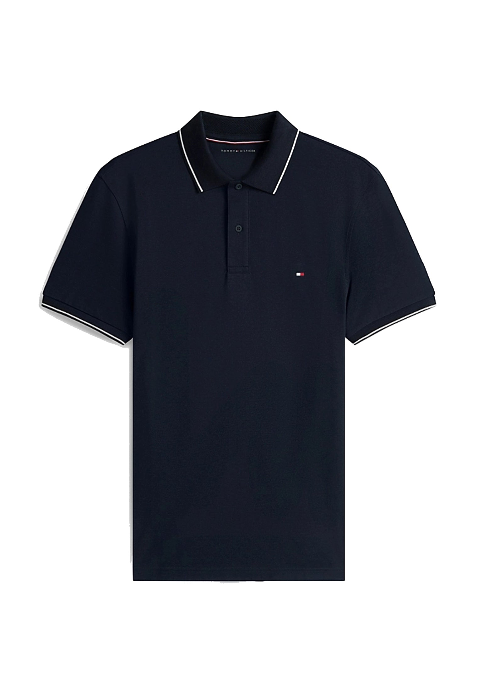 Polo blu bordo bianco Performance Regular Fit cotone Tommy Hilfiger P26 MW0MW37310DW5 DW5DW5 TOMMY HILFIGER 