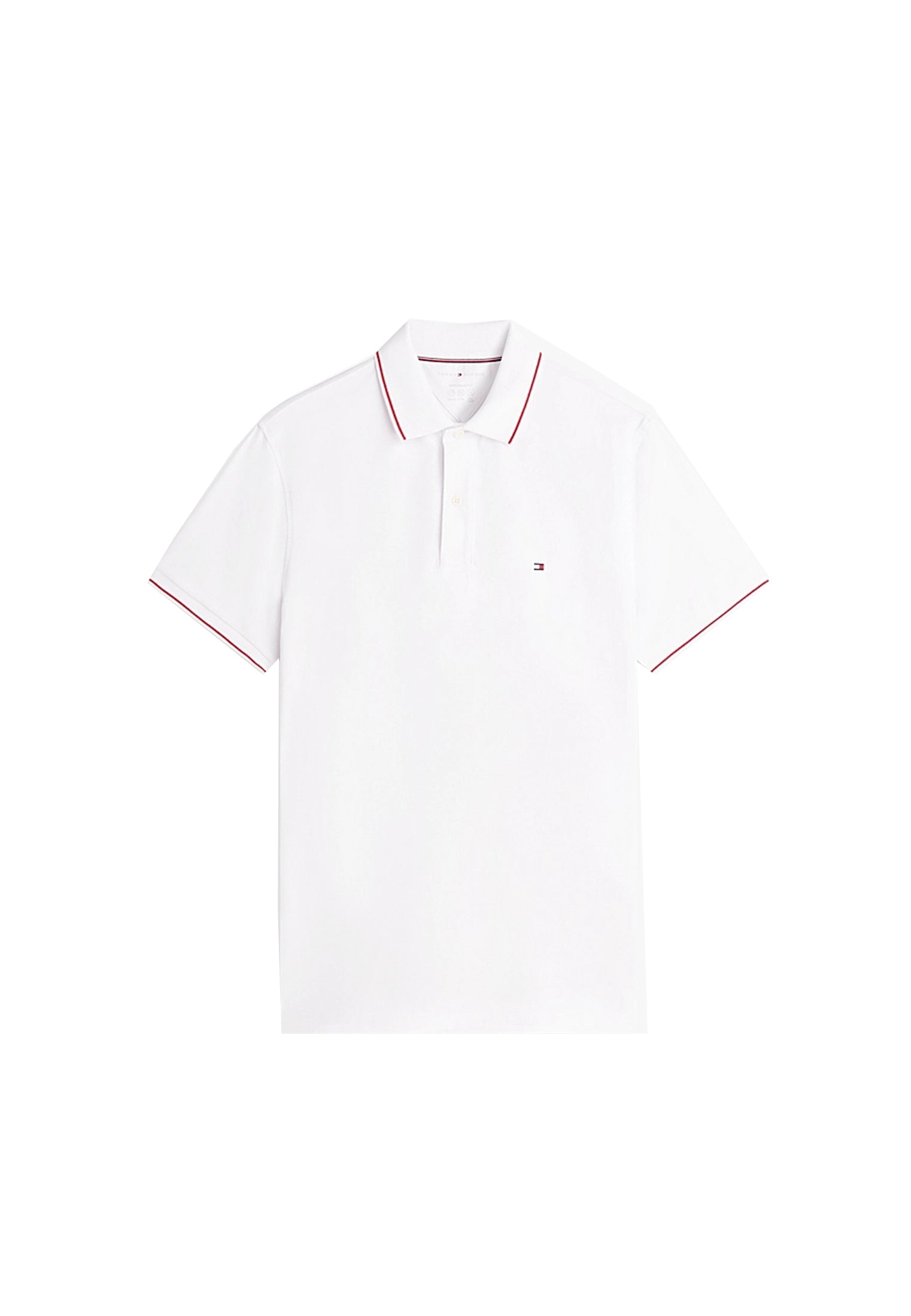 Polo bianca bordi rossi Performance regular fit Tommy Hilfiger P26 MW0MW37310YBR YBRYBR TOMMY HILFIGER 
